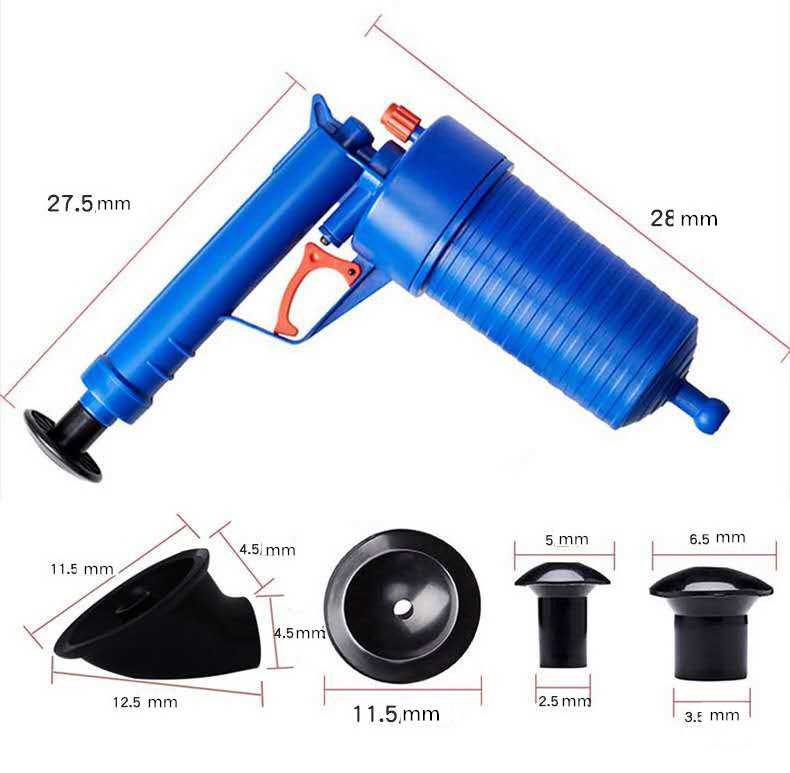 Best selling bathroom drain pipe cleaner air power drain blaster electric toilet dredge plunger