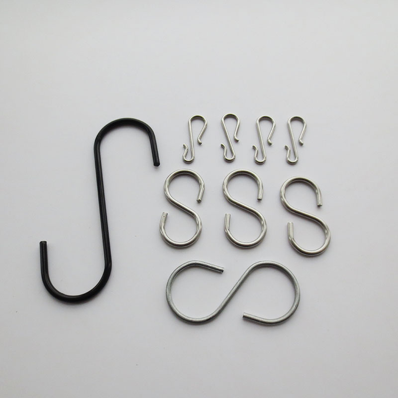 Manufacturer  Stainless Steel wire Metal S Hanger hook J hook S shape metal hook hardware