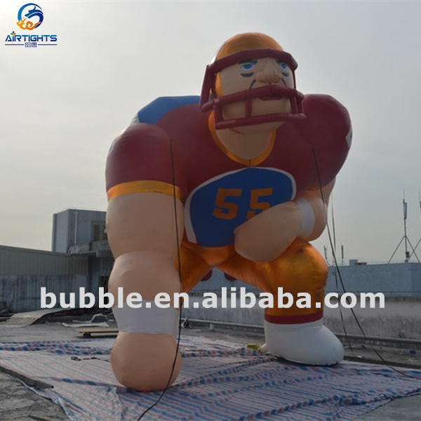 Factory Price Inflatable Football Athlete, Giant Inflatable Soccer Player Balloon for Events