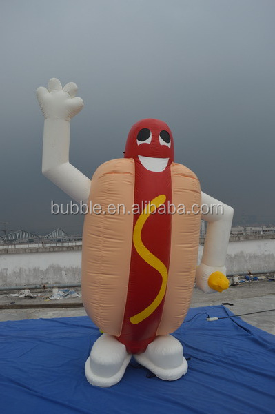 hot sale inflatable model balloon cheap huge inflatable hotdog balloon