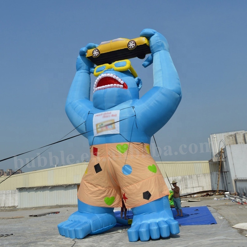 Giant Advertising Inflatable Gorilla, Good Quality PVC Inflatable Ground Balloon for Advertisement