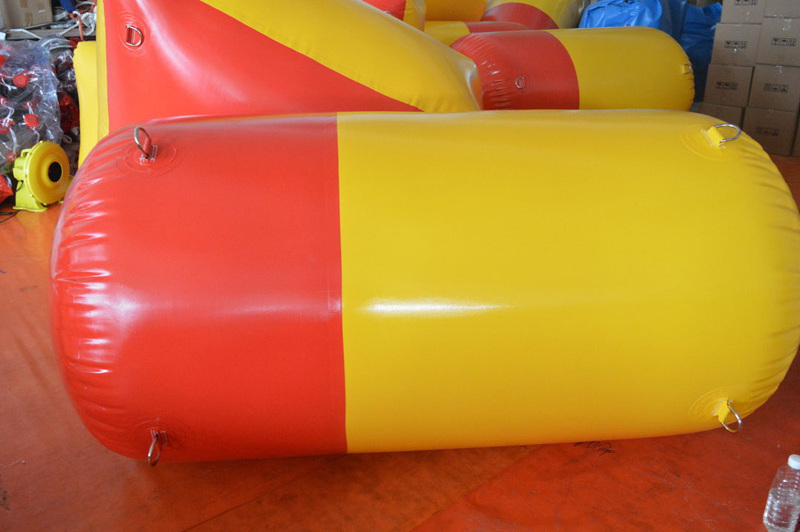 Custom size inflatable tube outdoor durable cylinder paintball bunker