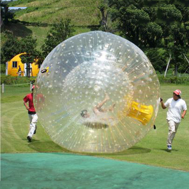 Giant Grass Zorb Ball Price 0.8mm PVC  Cheap Human Hamster Ball for Adult Size Inflatable Zorbing Ball  B2081-1