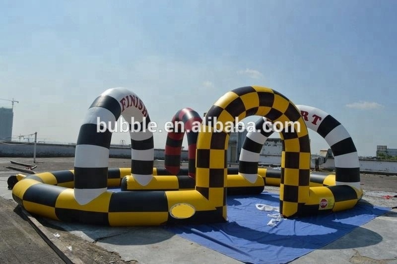 Inflatable Racing Rally Lane, Go Kart Inflatable Race Track from China factory