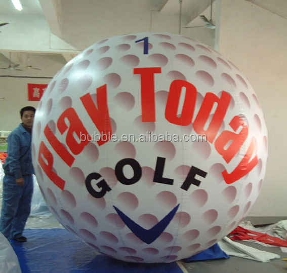 Hot sale giant Golf balloon inflatable advertising big sport ball helium balloon