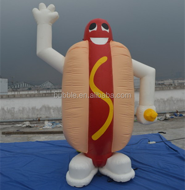 hot sale inflatable model balloon cheap huge inflatable hotdog balloon