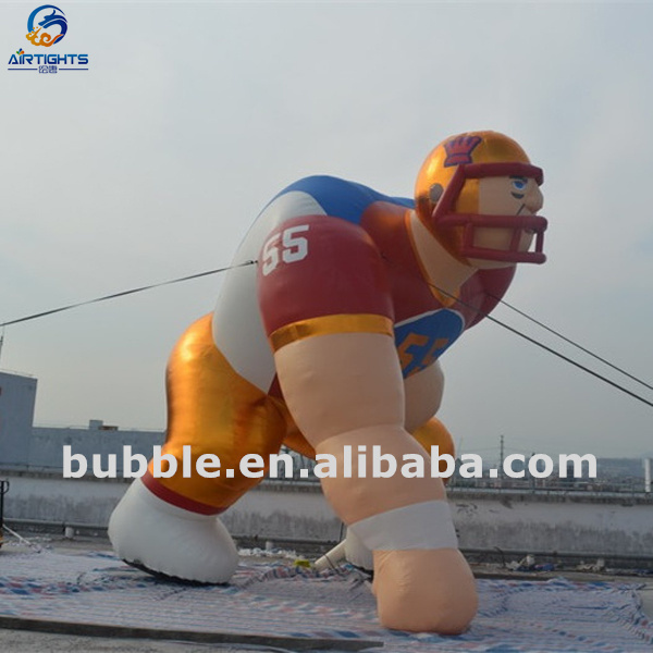 Factory Price Inflatable Football Athlete, Giant Inflatable Soccer Player Balloon for Events