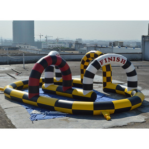 Inflatable Racing Rally Lane, Go Kart Inflatable Race Track from China factory