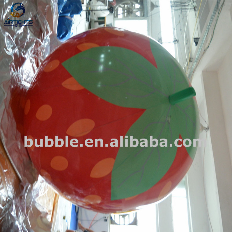 Red Strawberry Lovely sky balloon, helium balloon inflatables made in China