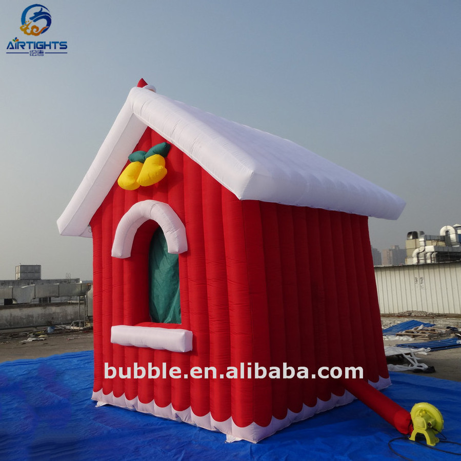 Factory Inflatable Christmas House Santa Grotto House For Xmas Decoration