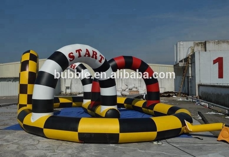 Inflatable Racing Rally Lane, Go Kart Inflatable Race Track from China factory