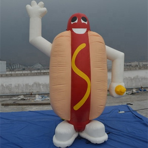 3m inflatable hotdog advertising inflatable hamburger balloon