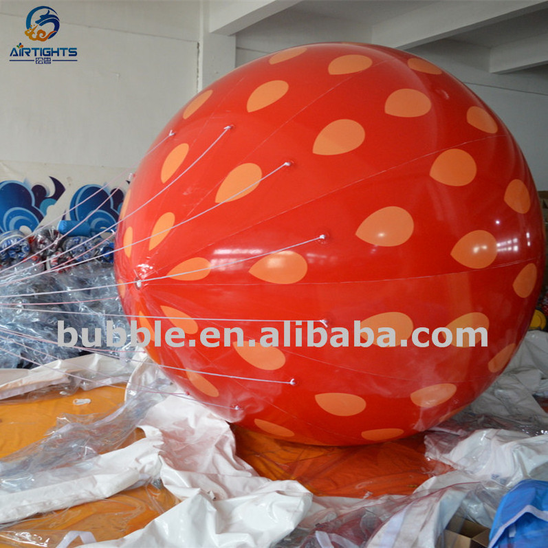 Red Strawberry Lovely sky balloon, helium balloon inflatables made in China