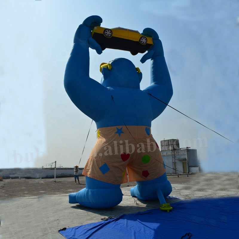 Giant Advertising Inflatable Gorilla, Good Quality PVC Inflatable Ground Balloon for Advertisement