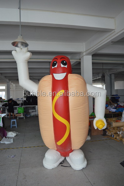 3m inflatable hotdog advertising inflatable hamburger balloon