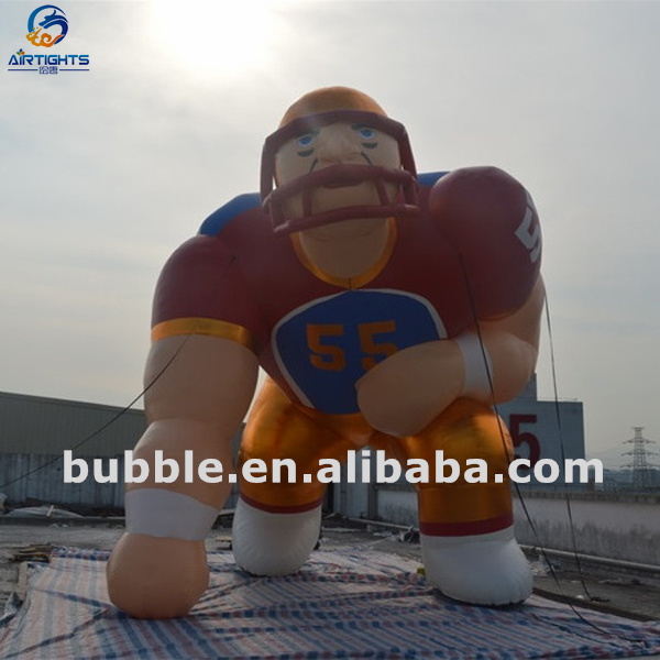 Factory Price Inflatable Football Athlete, Giant Inflatable Soccer Player Balloon for Events