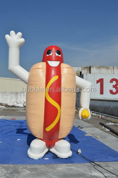 hot sale inflatable model balloon cheap huge inflatable hotdog balloon