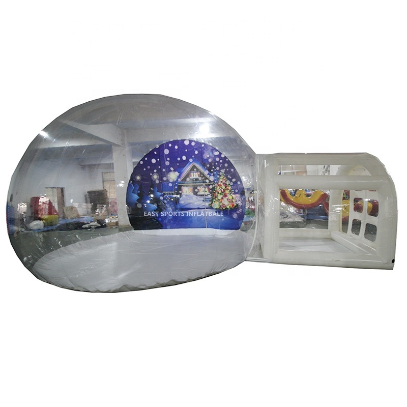 Free Shipping By Sea Giant Advertising Snowglobe Human Snowing Globe Xmas Inflatable Snow Globe