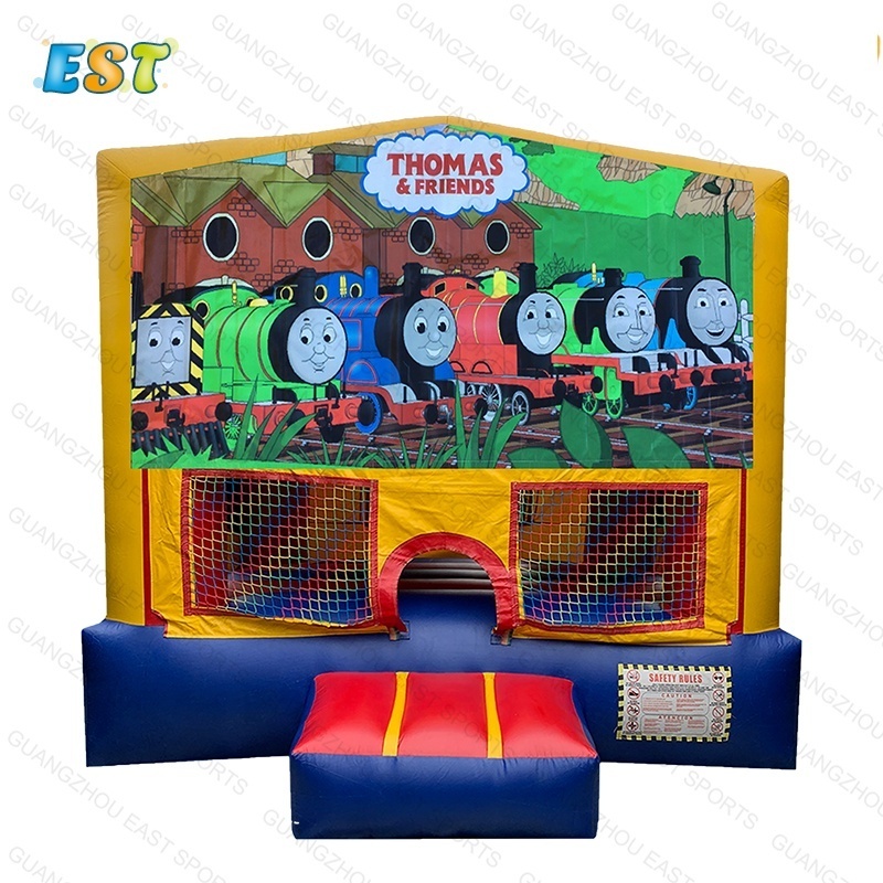 Factory hot selling Blow Up brown duck black panther bounce round bounce house moana bounce house for kids