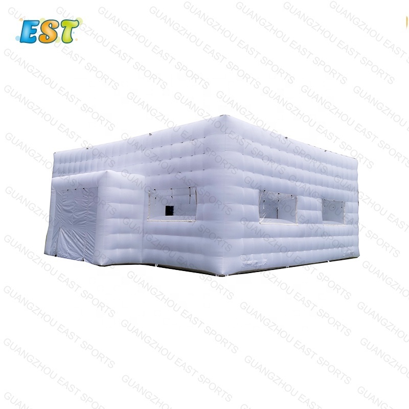 Large blow up LED Lighting cube tent outdoor party camping tents inflatable nightclub tent