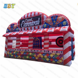 Customized inflatable carnival shop store tent commercial inflatable concession stand tent booth inflatable game tent