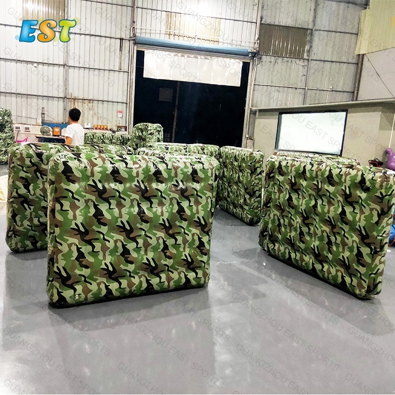 Full printing inflatable air paintball wall outdoor paintball arena equipment