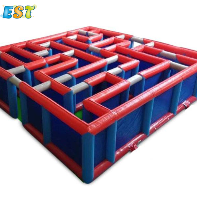 Giant Inflatable Maze 10x10m Games Inflatable Arena For Kids And Adults Inflatable Laser Tag Arena