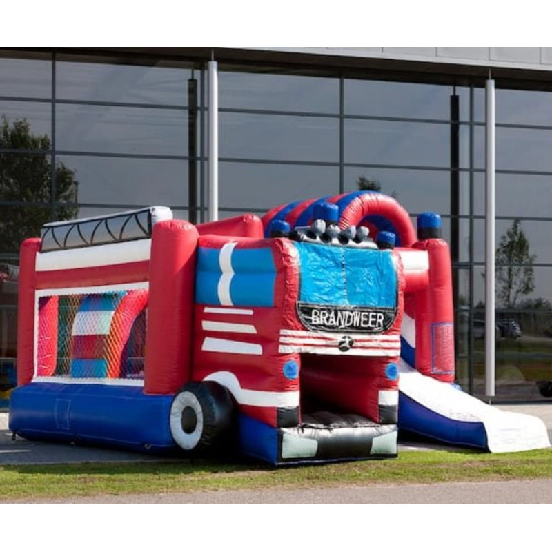 Car Themes Commercial Inflatable Bouncer Jumping Castles Inflatable Bounce House With Dry Slide