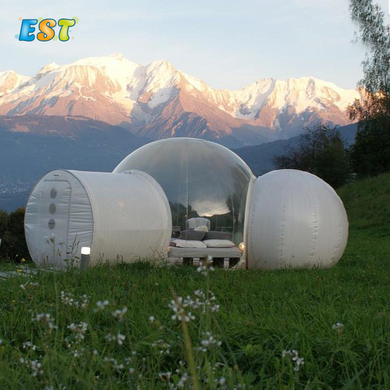 Commercial Outdoor inflatable transparent bubble tent inflatable dome hotel tent