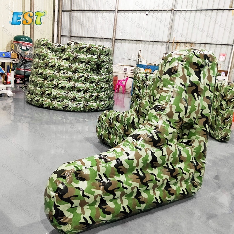 Full printing inflatable air paintball wall outdoor paintball arena equipment