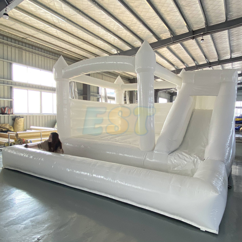 Mini Inflatable Bouncer Castle White Toddler Inflatable Bounce House With Ball Pit Pool