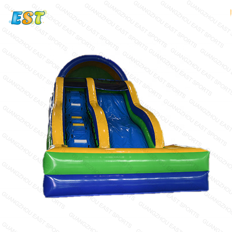 Big inflatable slide buoy equipment double spiderman slip slider inflatable slide jump for sale