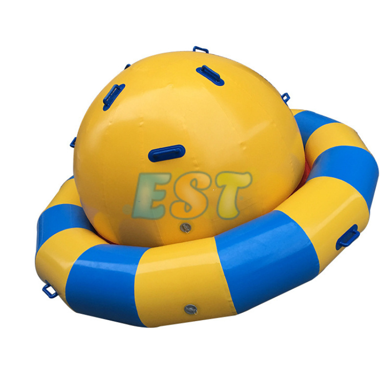 Inflatable Spinning UfO Towable Tube For Water Entertainment Inflatable Water Rotating Disco Boat