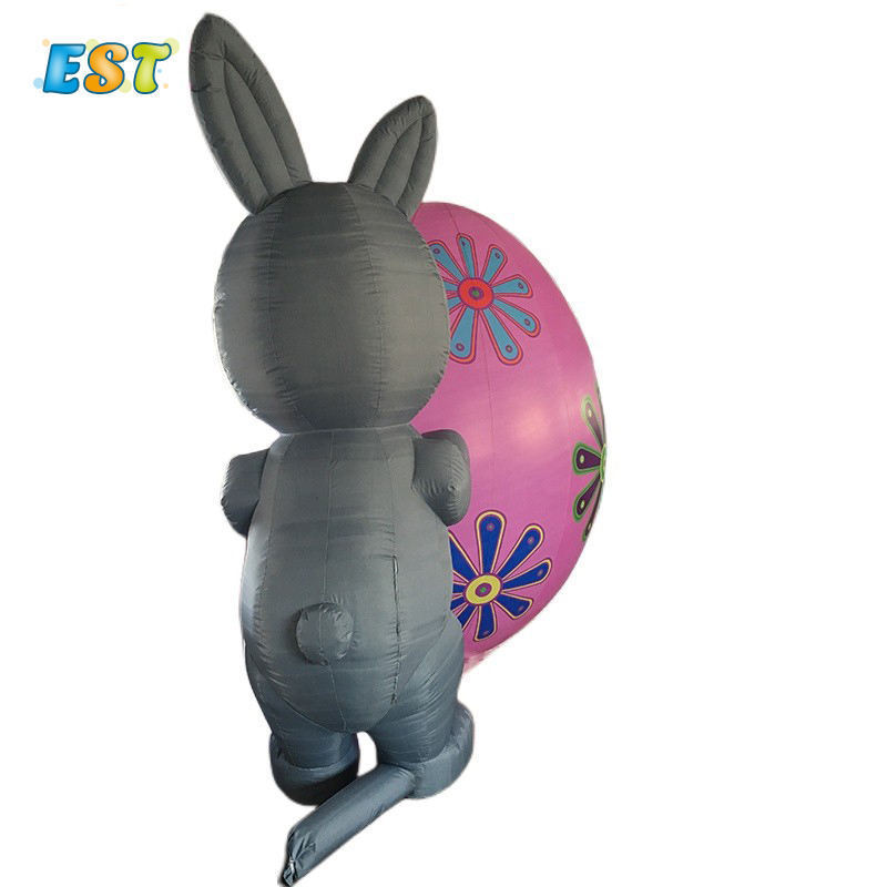 Inflatable Decorations Giant Inflatable Easter Rabbit With Eggs Balloon