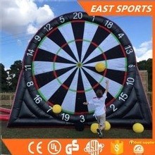 Wholesale 5m High Double Side Shooting Games Inflatable Soccer Dart Board Football Score Darts