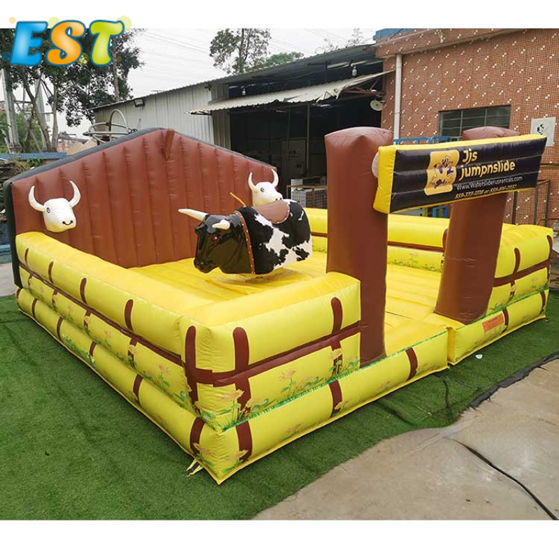 Commercial Adults Games Mechanical Rodeo Bull Riding Machine Controls Inflatable Machine Bull Ride For Sale