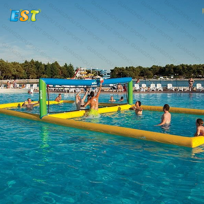 Large Aqua Floating Pool Inflatable Volleyball Field Water Play Giant Inflatable Beach Volleyball for Kids Adults on Sale