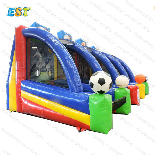 2021 Hot sale outdoor 4 players blow up Inflatable Interactive Sports Games football game 5 in 1 kids inflatable games