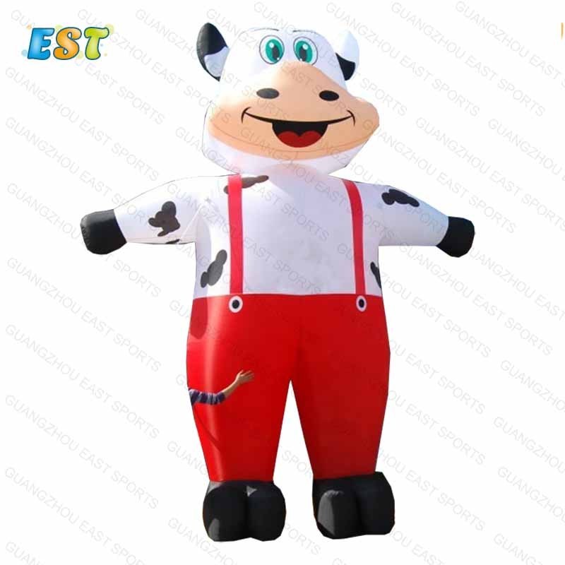 Giant Decoration Advertising Large Inflatable Cow Air Inflatable Milk Carton Cow For Sale