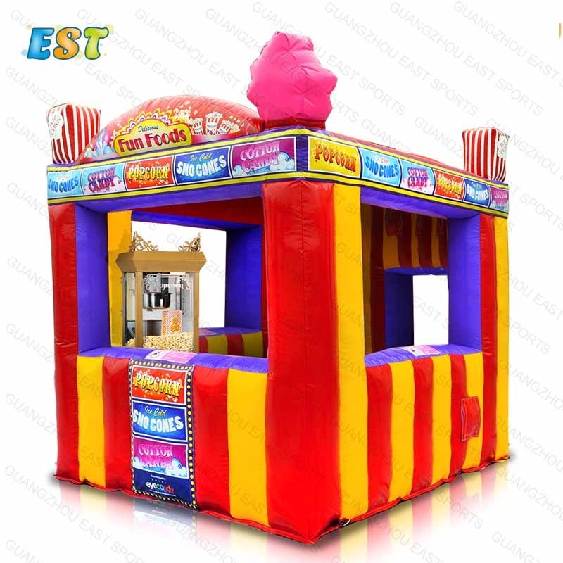 carnival inflatable fun food kiosk advertising inflatable booth tent for sale