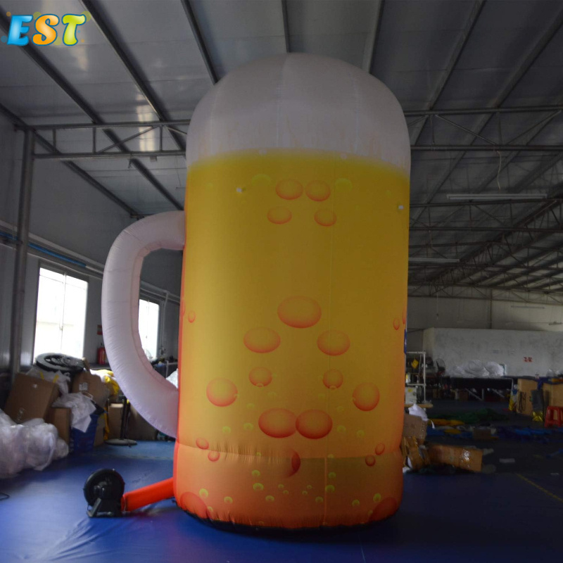 Giant 5m Bottle Model Advertising Inflatable Beer Mug Bottle Inflatable Model Inflatable Cans for Advertising