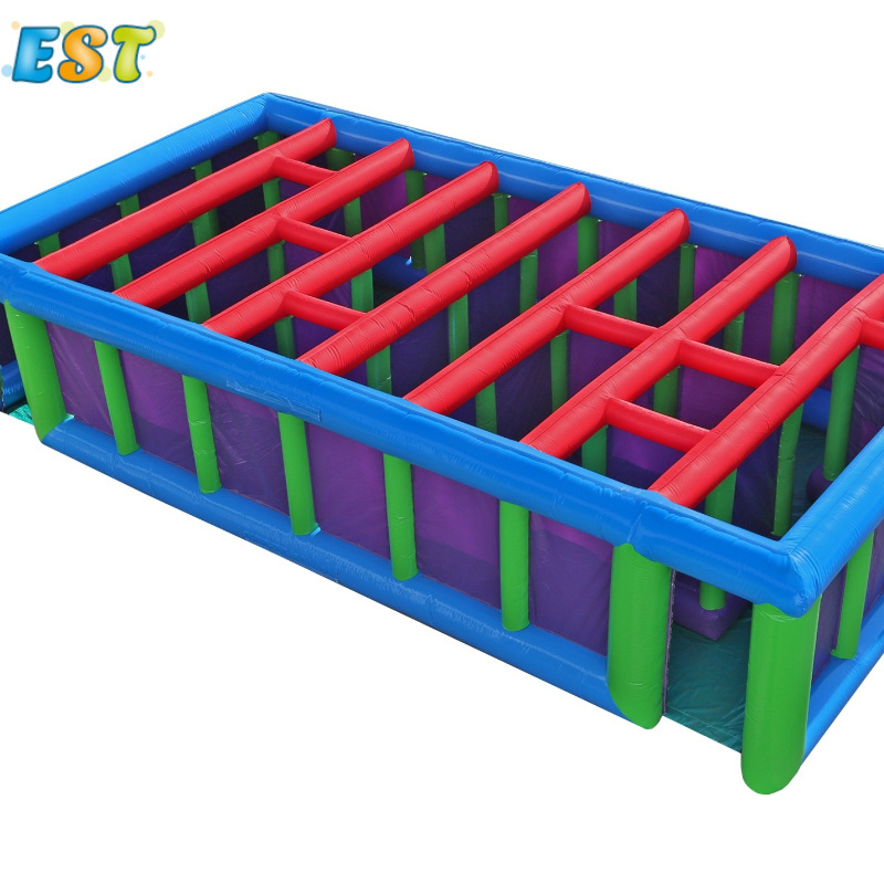 Giant Inflatable Maze 10x10m Games Inflatable Arena For Kids And Adults Inflatable Laser Tag Arena