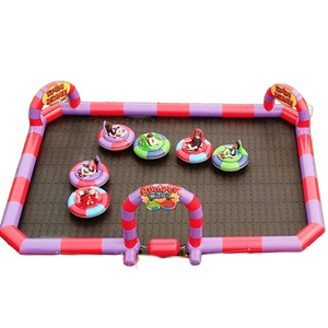 Customized Size Portable Fence Race Track Inflatable Arena Bumper Car Arena For Kids