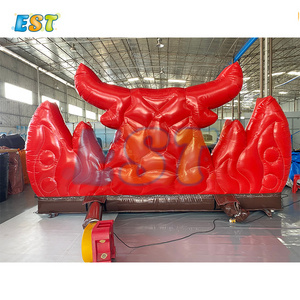 Hot sale 5m inflatable mechanical red bull inflatable rodeo bull for sale