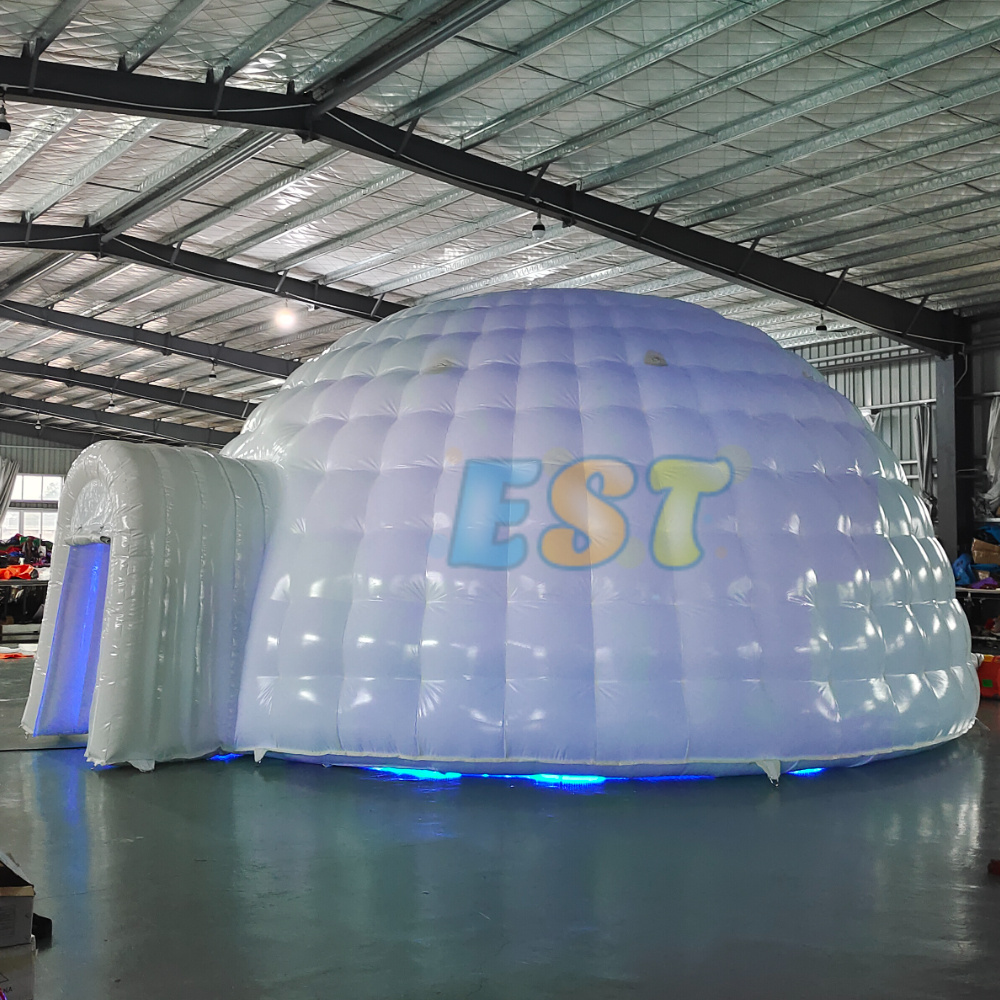 Hot sale Large white inflatable igloo portable dome tent for rental