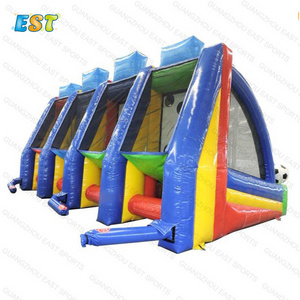 2021 Hot sale outdoor 4 players blow up Inflatable Interactive Sports Games football game 5 in 1 kids inflatable games