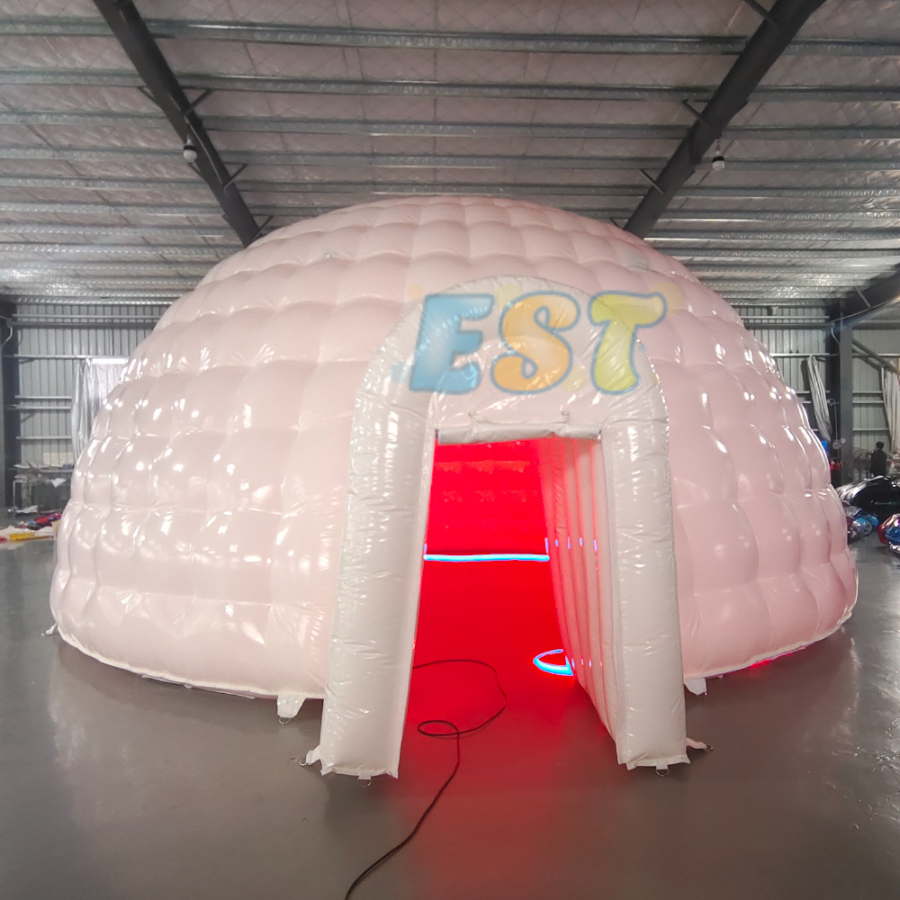 Hot sale Large white inflatable igloo portable dome tent for rental