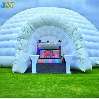 White Color Inflatable Dome Tent House Business Event Tent Inflatable Party Tent Inflatable Nightclub With Lights