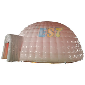 Hot sale Large white inflatable igloo portable dome tent for rental