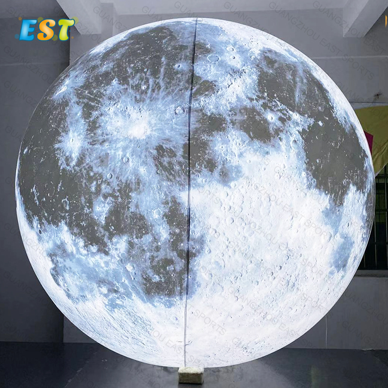 Hot selling inflatable stand light balloon LGlobe Inflatable Moon Good Quality PVC Globe Inflatable Moon BaED ballon for outdoor